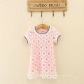 2016 Spring New Fashion Girl Dress Pink Mother&Daughters Children Dress For Summer Kids clothing